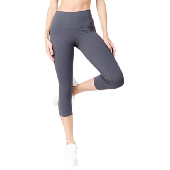 Pants - High Waist Leggings Workout Gym Yoga Fitness Capri